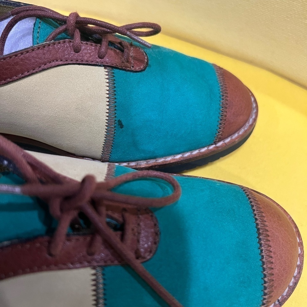 BALLY Color Block Flat Shoes size 37. - Picture 15 of 17